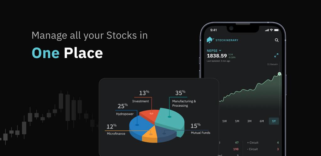 Stockinerary Your all-in-one app for managing Nepal Stocks and investments with real-time updates, analytics, and personalized insights. Download now and take control of your financial future!